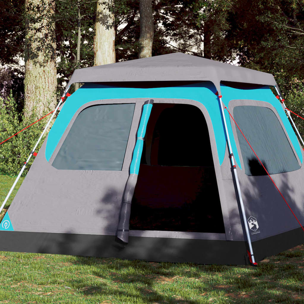 4-personers campingtelt quick-release - blå, 1, x, ooo 3 - number 1.