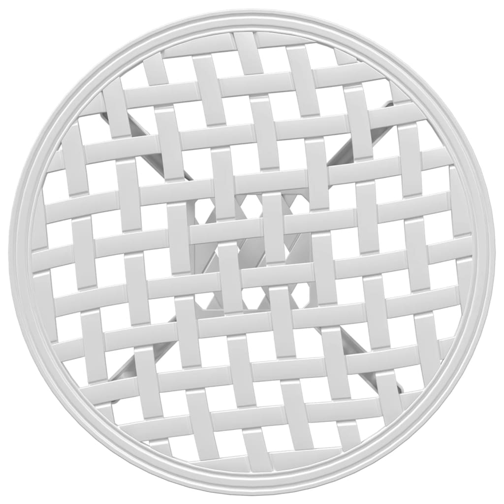 Havebord ø48x53 cm støbt aluminium - hvid, 1 - number 8.