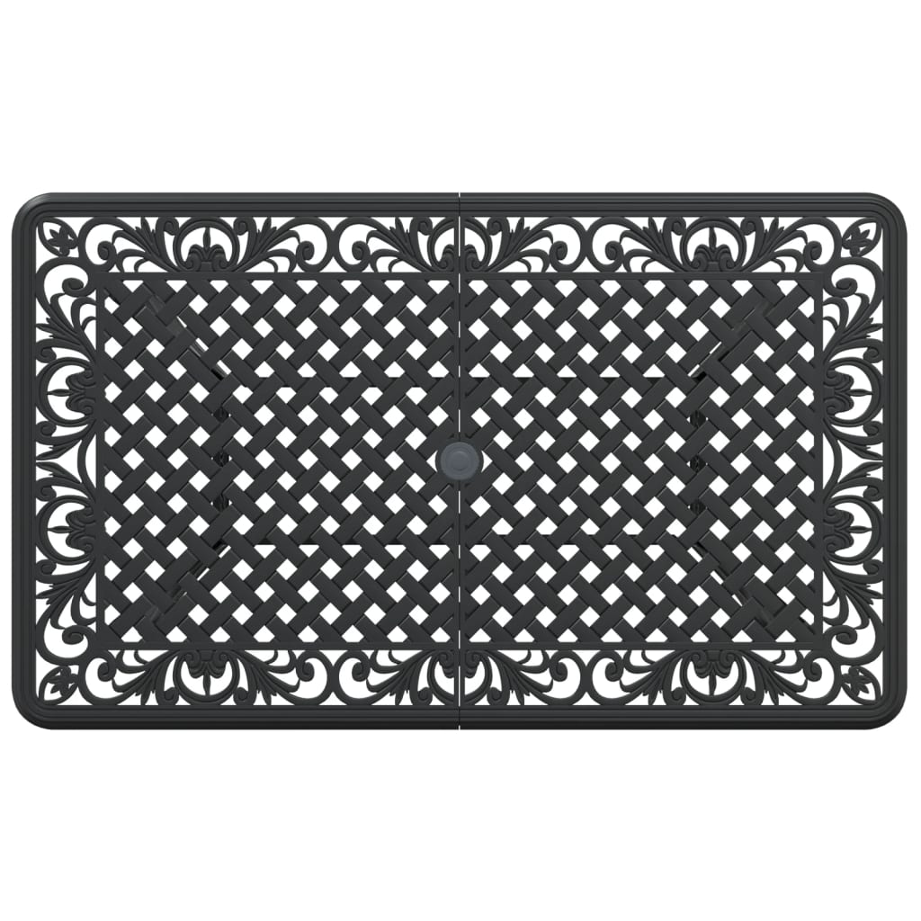 Vrtni stol 150x90x72 cm lijevani aluminij - crni, 1 - number 8.