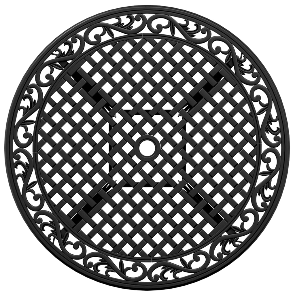 Havebord ø90x75 cm støbt aluminium - sort, 1-1 - number 8.