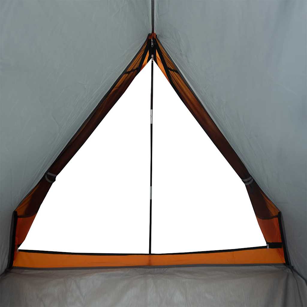 2-personers campingtelt a-stel vandtæt grå - grå og orange, 1, x, x - number 11.