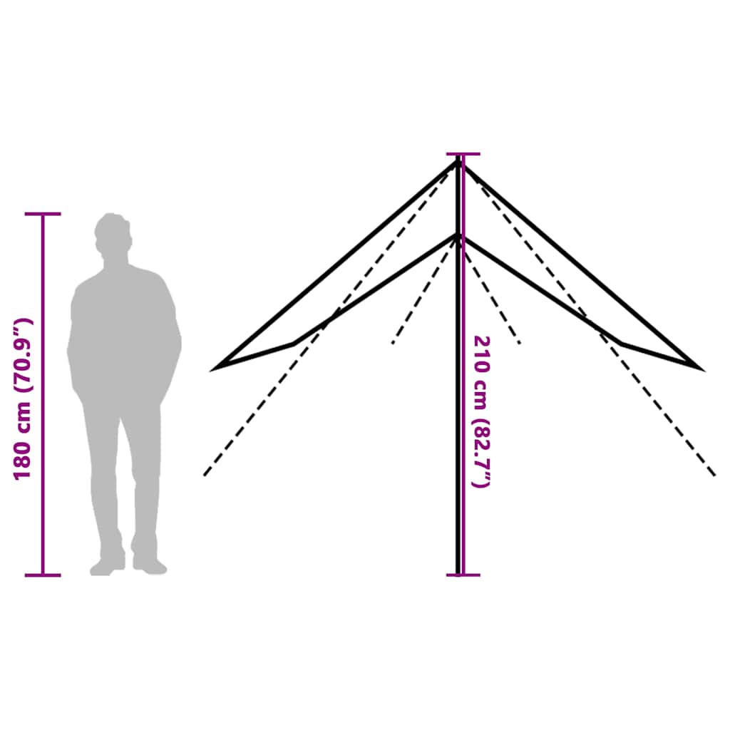 Tarp 430x380x210 cm vodootporno - plava, oxford, 1, x - number 11.