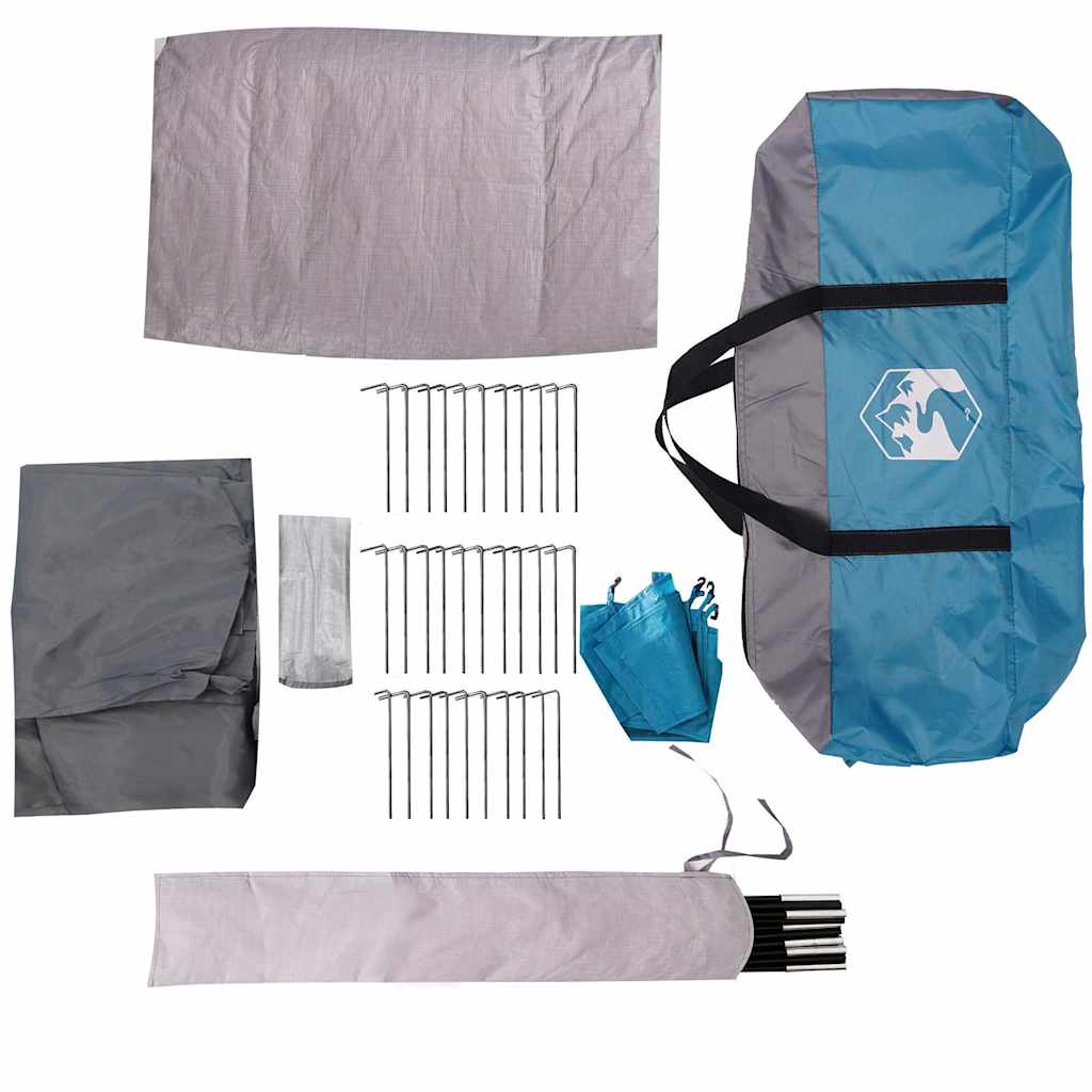 Camping -tent waterdicht - blauw, 4 -persoons, 1, x - number 12.