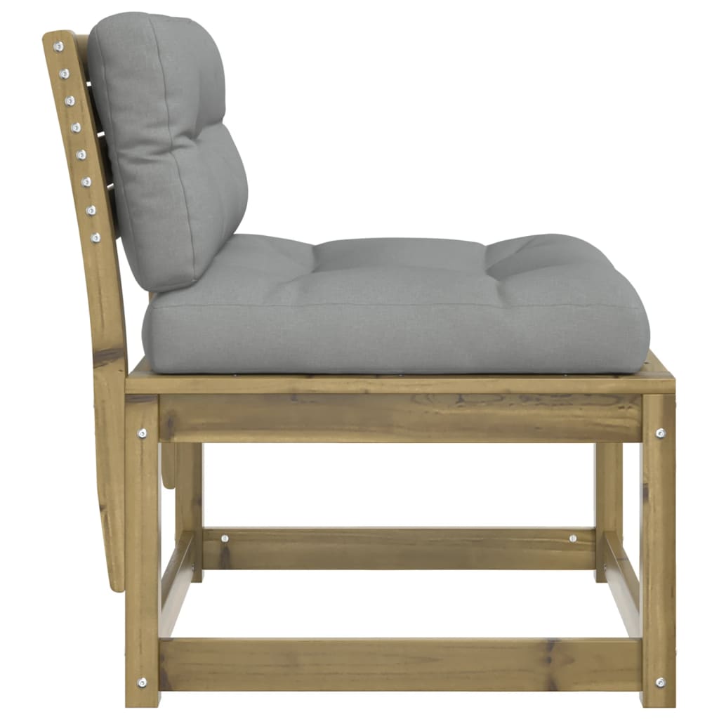 Sofamodul til haven imprægneret fyrretræ - naturlig imprægnering, med hynder, 1-1 - number 6.