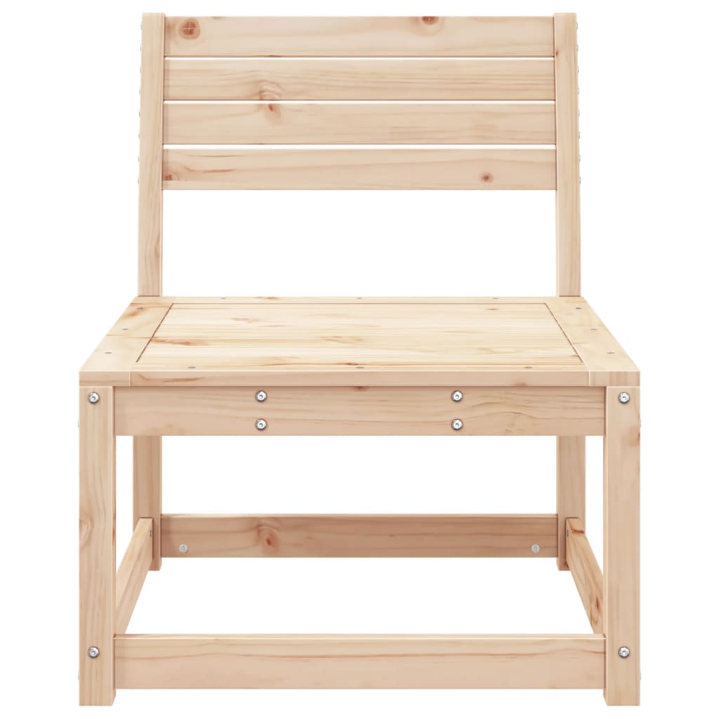 Sofamodul til haven massivt fyrretræ - fyrretræ naturlig, uden hynder, 1 - number 4.