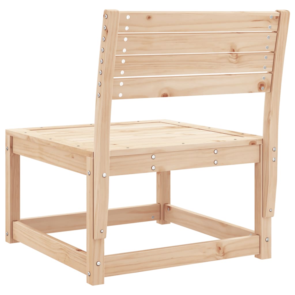 Sofamodul til haven massivt fyrretræ - fyrretræ naturlig, uden hynder, 1 - number 6.