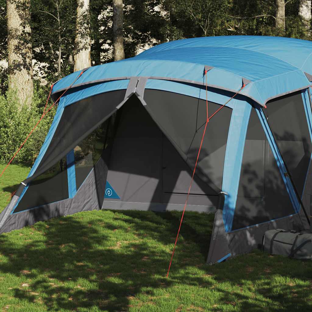 4-personers campingtelt med fortelt vandtæt blå - number 1.