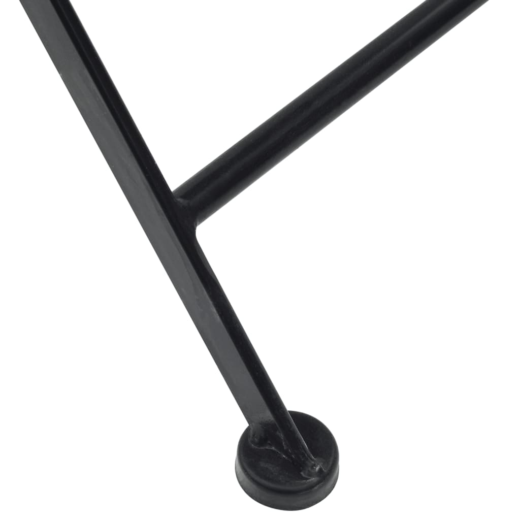 Bistrosæt med mosaikdesign jern og keramik - terrakotta, rundt bord, 3 - number 12.