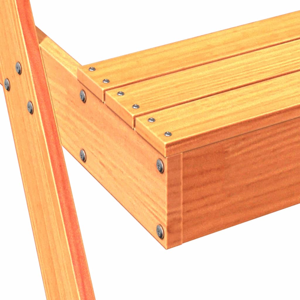 Piknik stol s pješčanikom za djecu masivni bor zlatno smeđi - number 9.