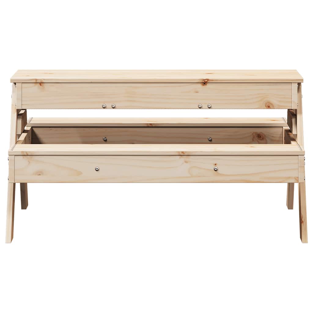 Piknik stol s pješčanikom za djecu puna borovina - prirodni bor, 1 - number 5.