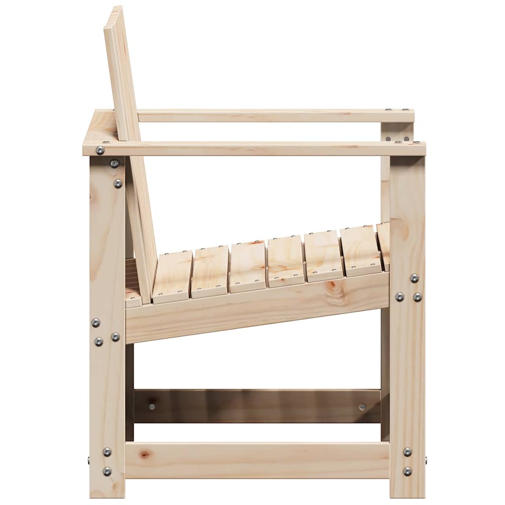 Lounge garnitura za vrt 3 dijela puni bor - prirodni bor, 1 - number 5.