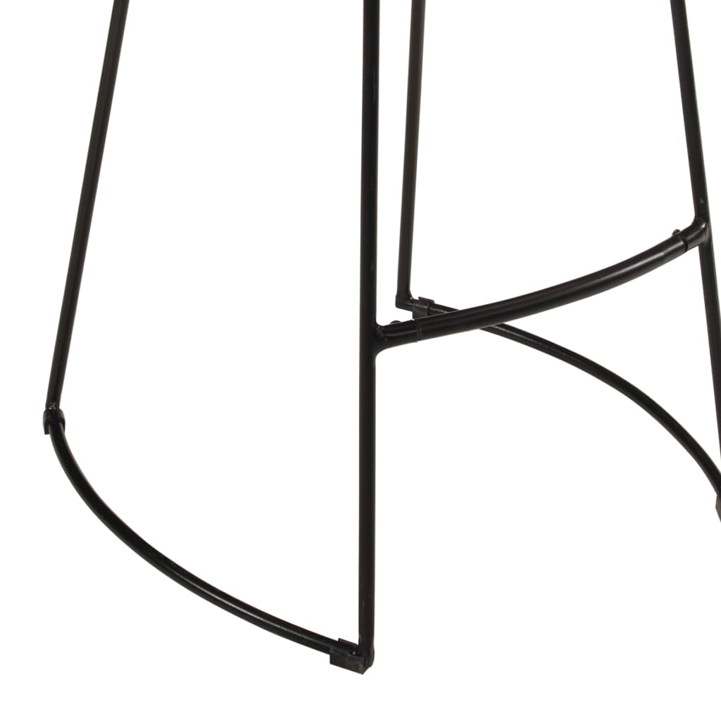 Barska garnitura 3 komada čvrsto grubo drvo mango i metal - smeđa - number 12.