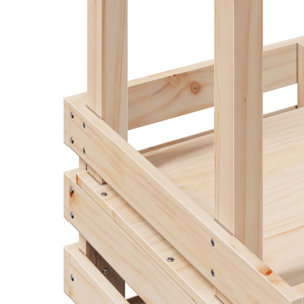 Vanjski barski stol s krovom 112,5x57x195,5 cm puno drvo - bor prirodni, 112 5 x 57 x 195 5 cm, 1 - number 7.