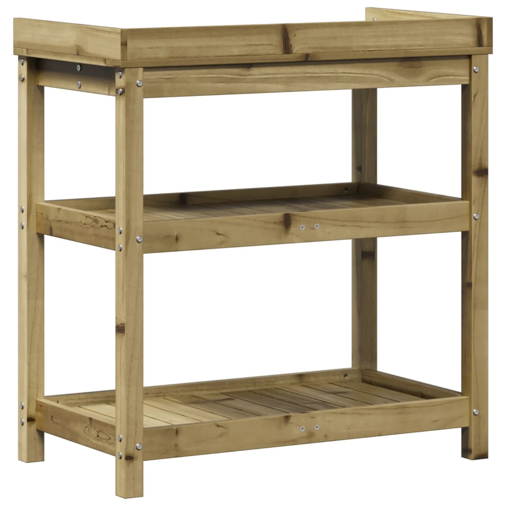 Plant table with shelves 82.5x45x86.5 cm impregnated pine - number 7.