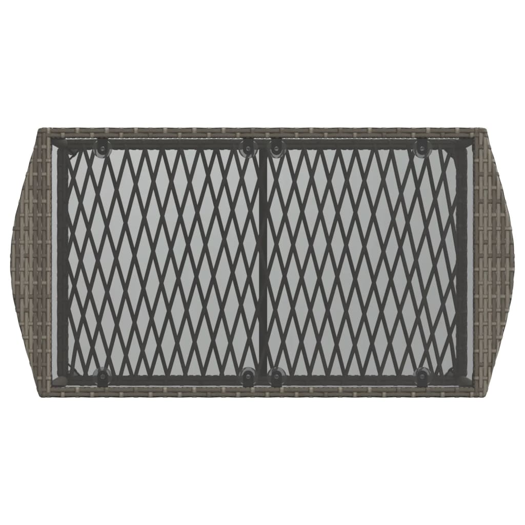 Vrtna garnitura 4 dijela s jastucima poliratan siva - siva i tamno siva, 1 - number 9.