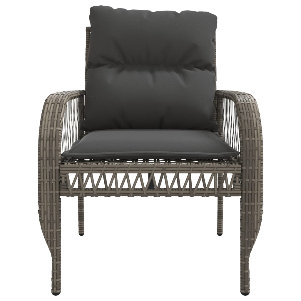 Vrtna garnitura 4 dijela s jastucima poliratan siva - siva i tamno siva, 1 - number 8.