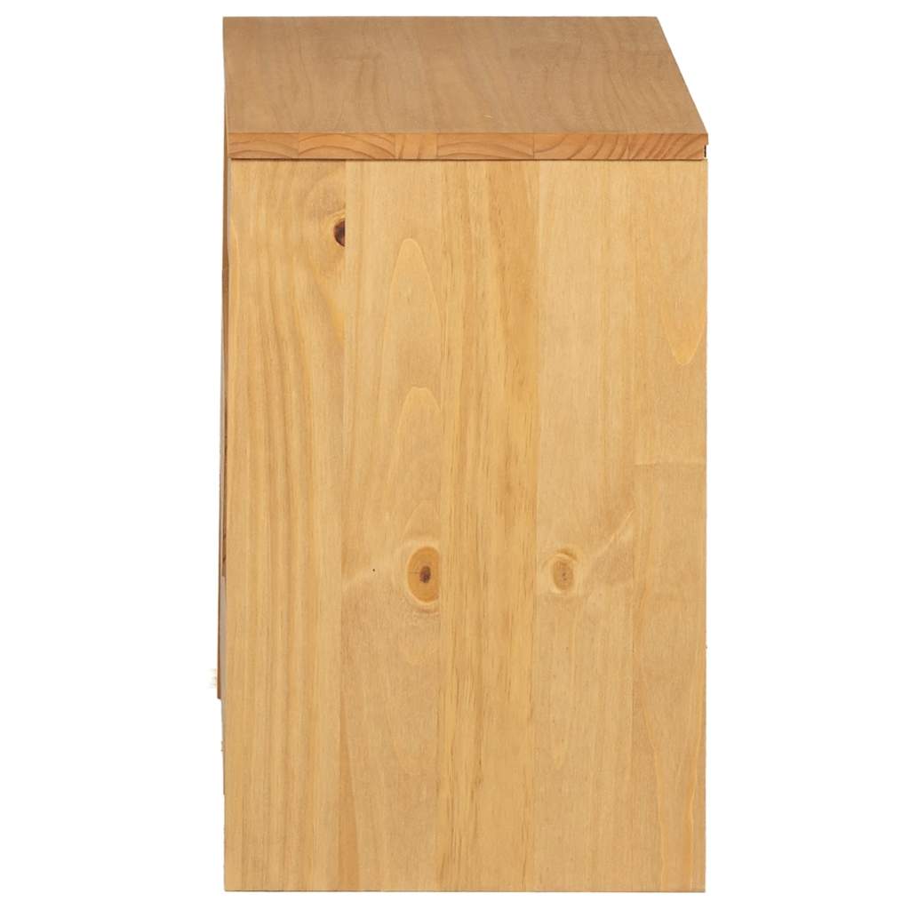 Sengebord sauda 44x35x56 cm massivt fyrretræ egetræsfarvet - number 5.