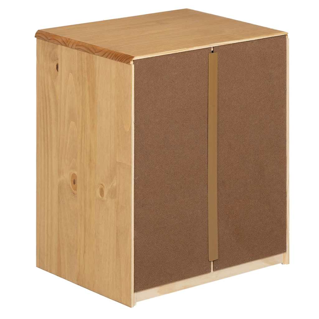 Sengebord sauda 44x35x56 cm massivt fyrretræ egetræsfarvet - number 6.