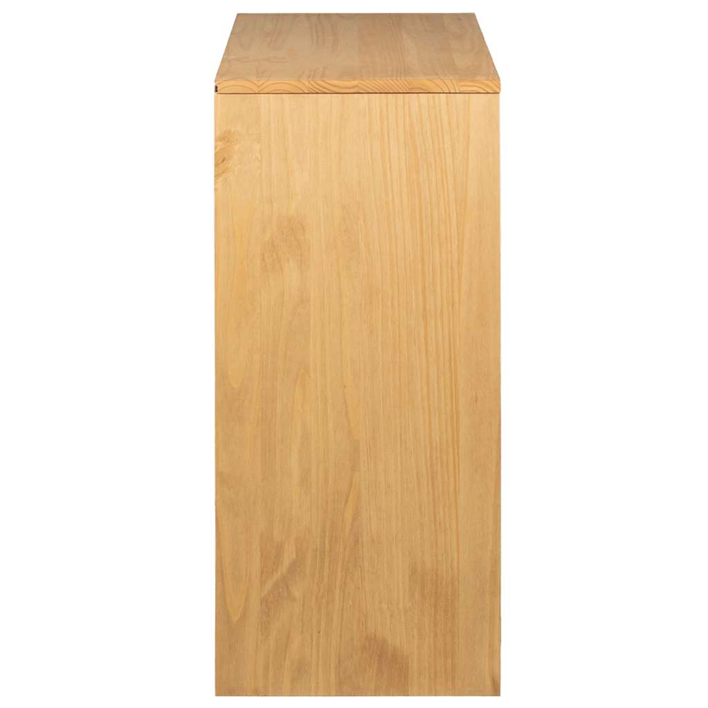 Kommode sauda 76,5x39x91 cm massivt fyrretræ egetræsfarve - number 5.