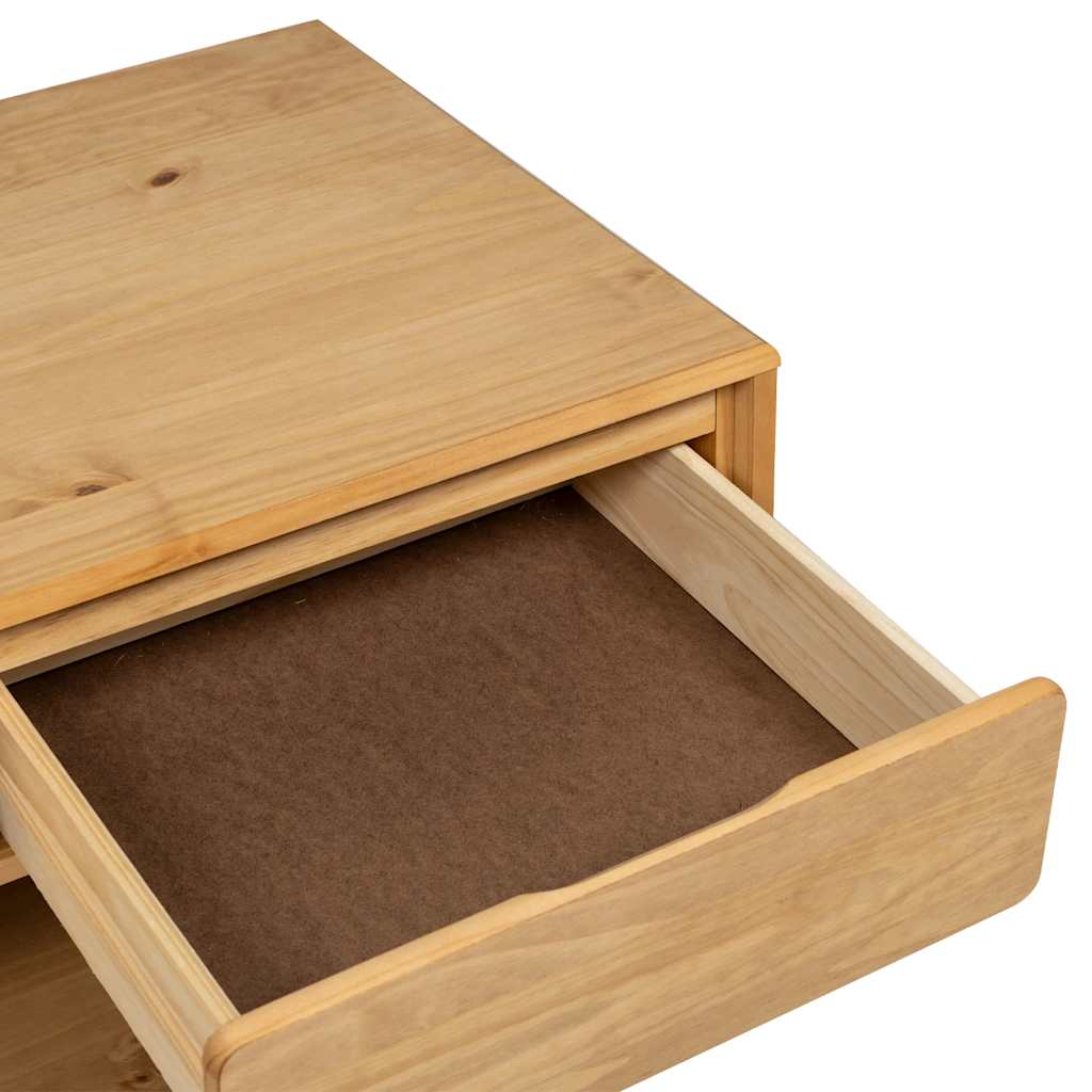 Sofabord sauda 99x55x45 cm massivt fyrretræ egetræsfarvet - number 7.