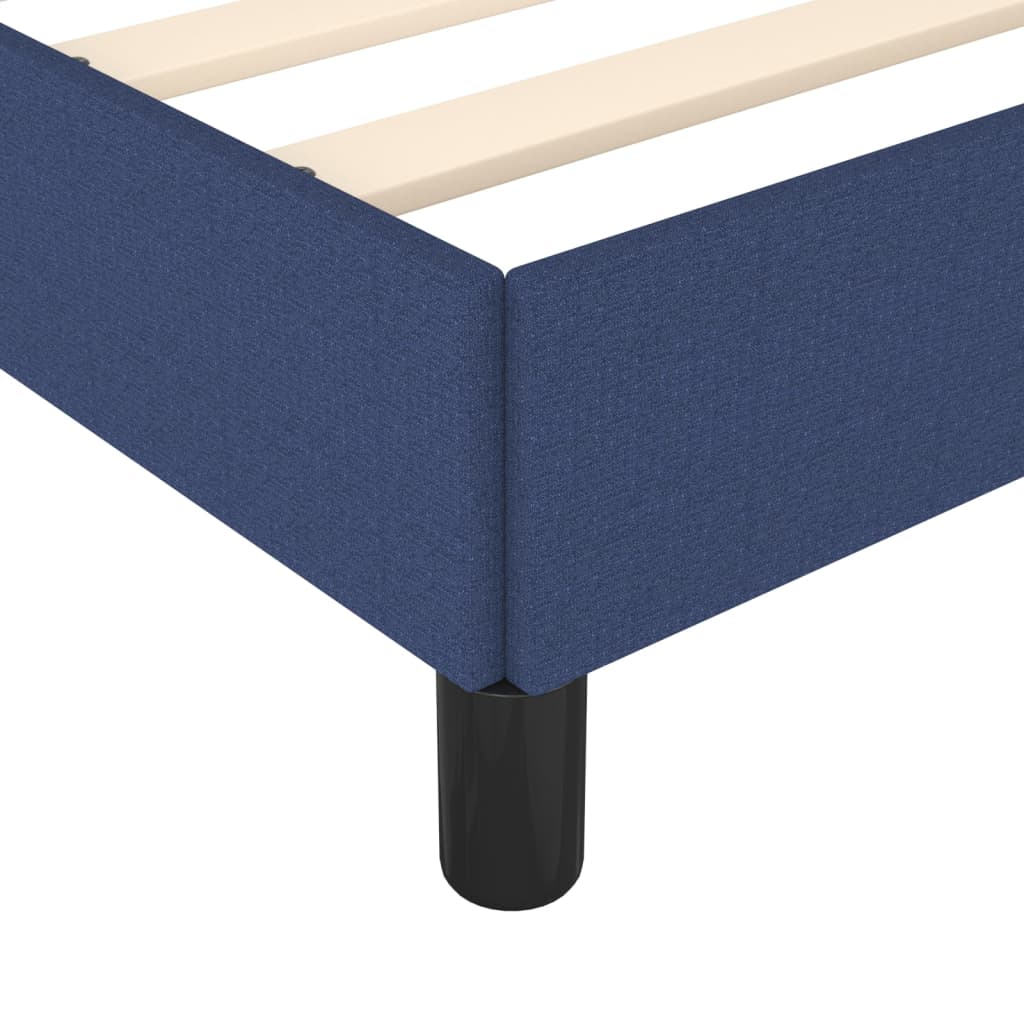 Bed frame without mattress fabric - blue, 120 x 190 cm, 35 cm - number 7.