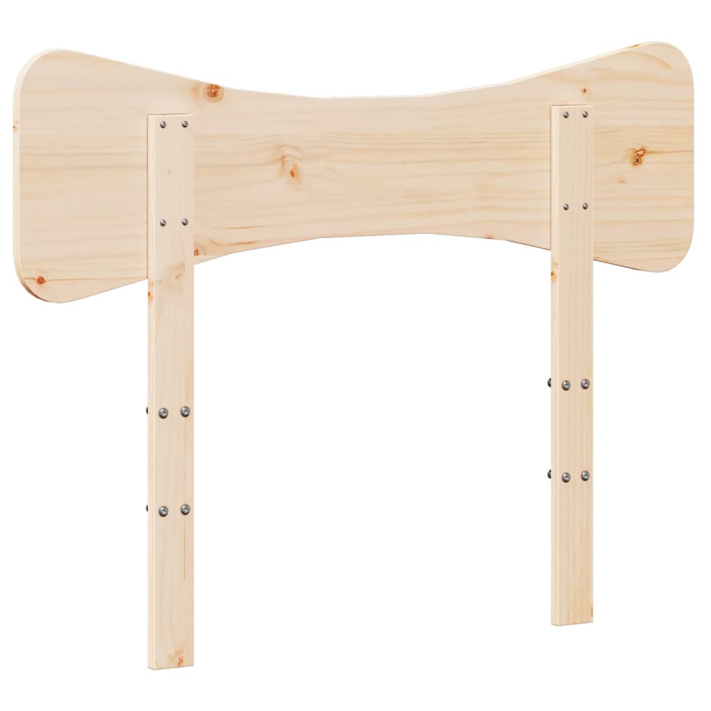 Sengegavl massivt fyrretræ - naturfarvet, 90 cm, 1 - number 6.