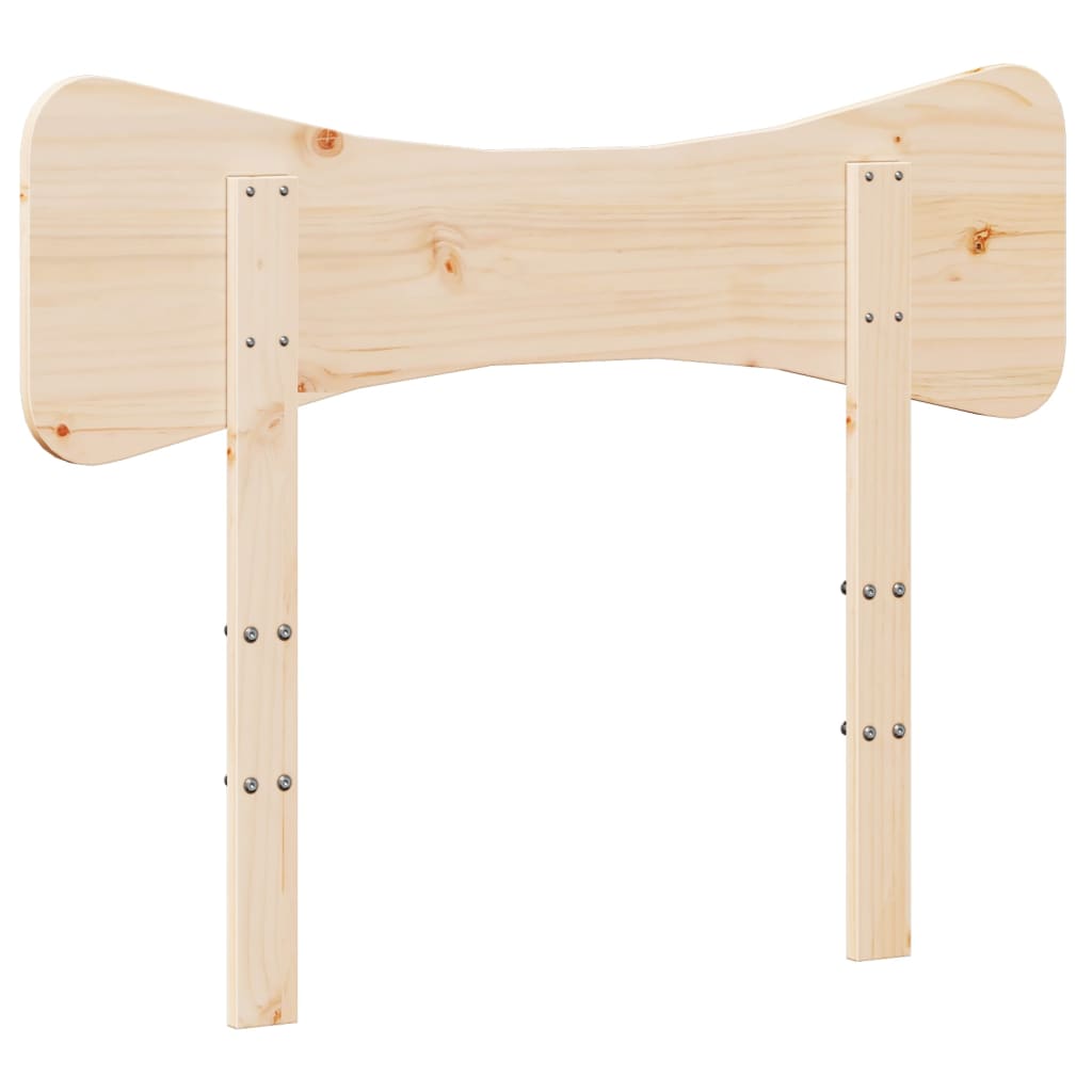 Sengegavl massivt fyrretræ - naturfarvet, 75 cm, 1 - number 6.