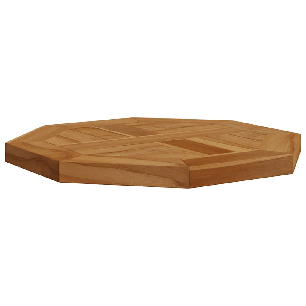 Bordplate 40x40x2,5 cm heltre teak - 40 x 40 cm, 1, åttekantet - number 4.
