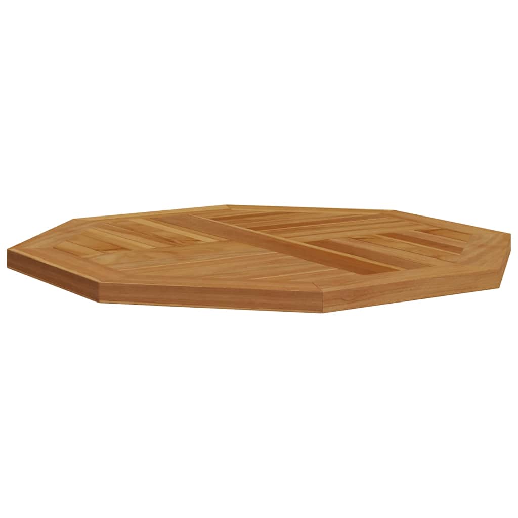 Bordplate 70x70x2,5 cm solid teak tre - 70 x 70 cm, 1, åttekantet - number 4.
