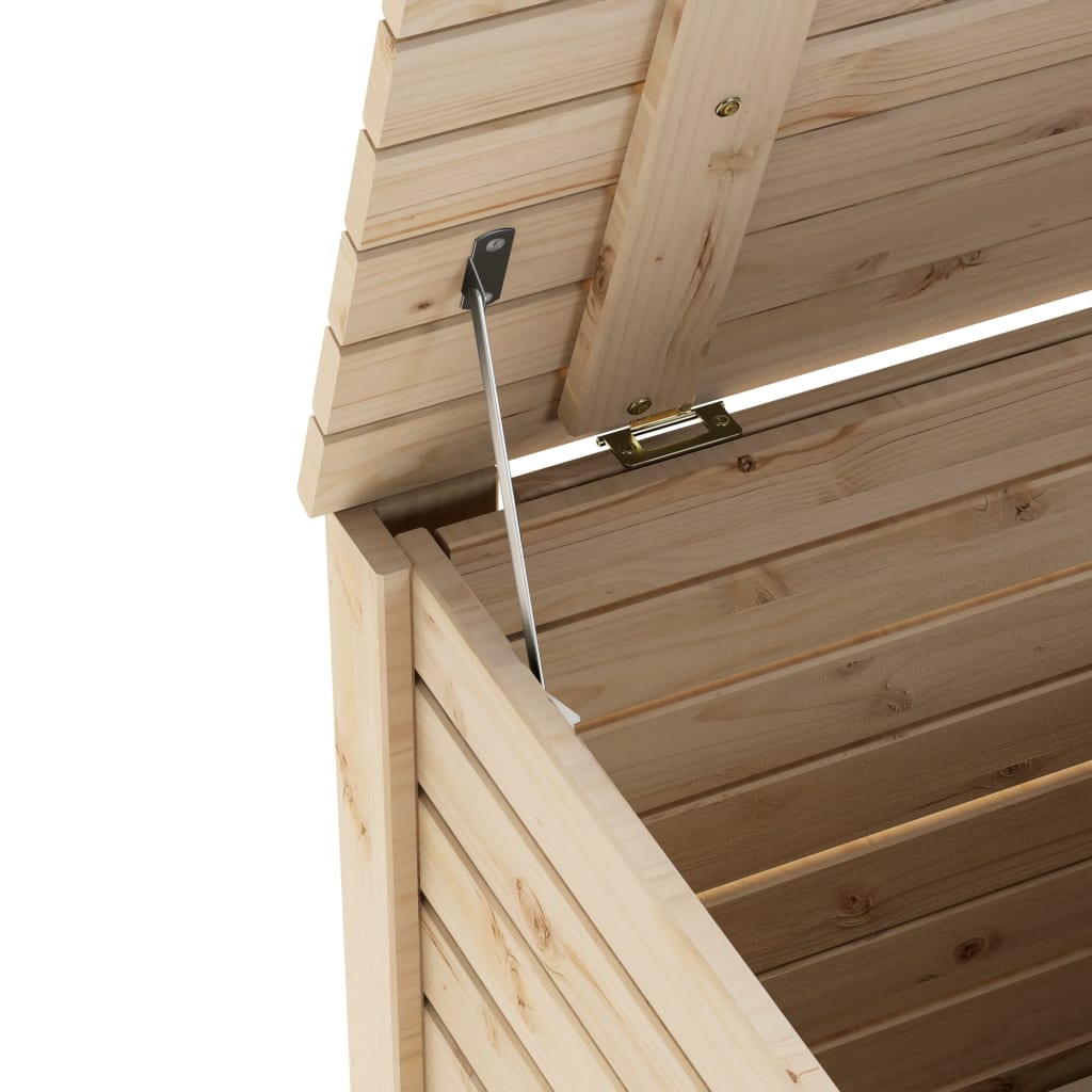 Kutija za pohranu s poklopcem rana punog bora - prirodna boja, 80 x 49 x 54 cm, 1, horizontalne pruge - number 8.