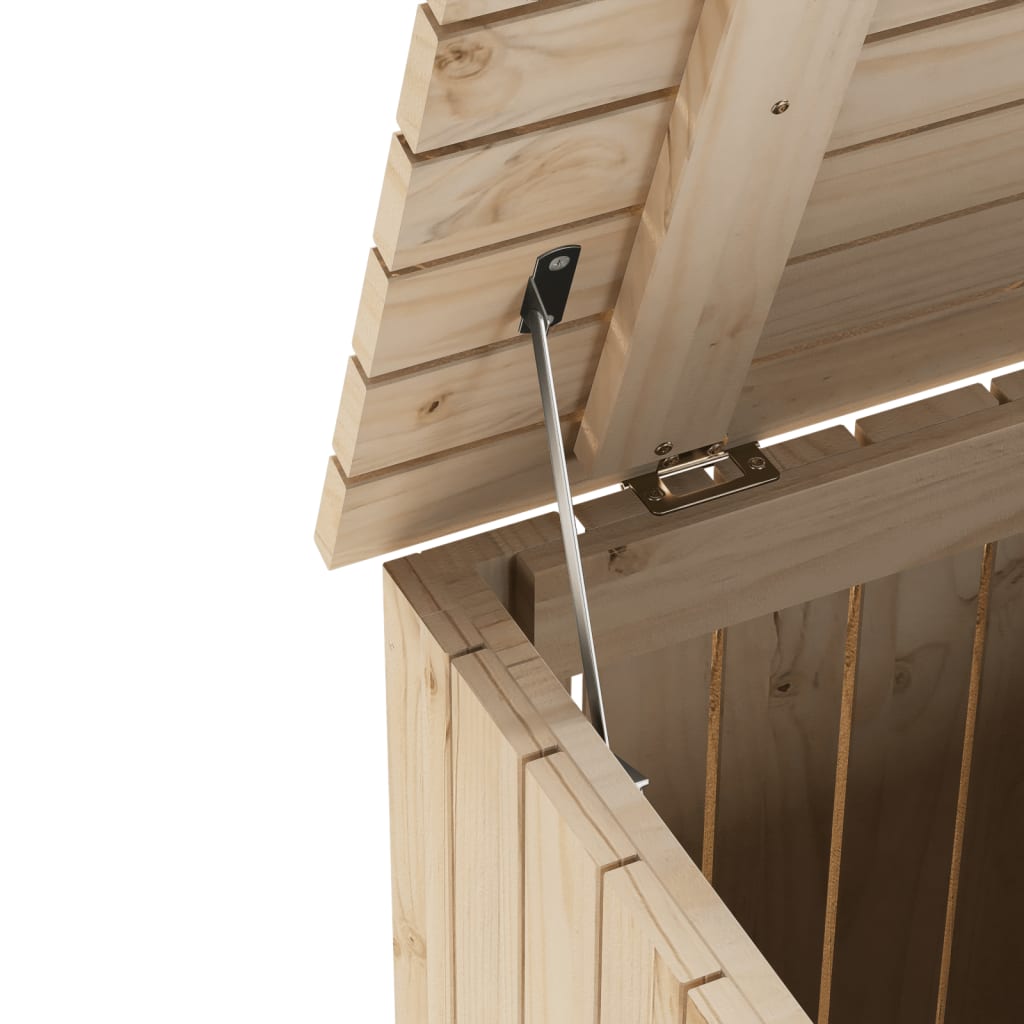 Laundry basket with wheels rana 45x45x64 cm solid pine - natural color, 1, vertical stripes - number 8.