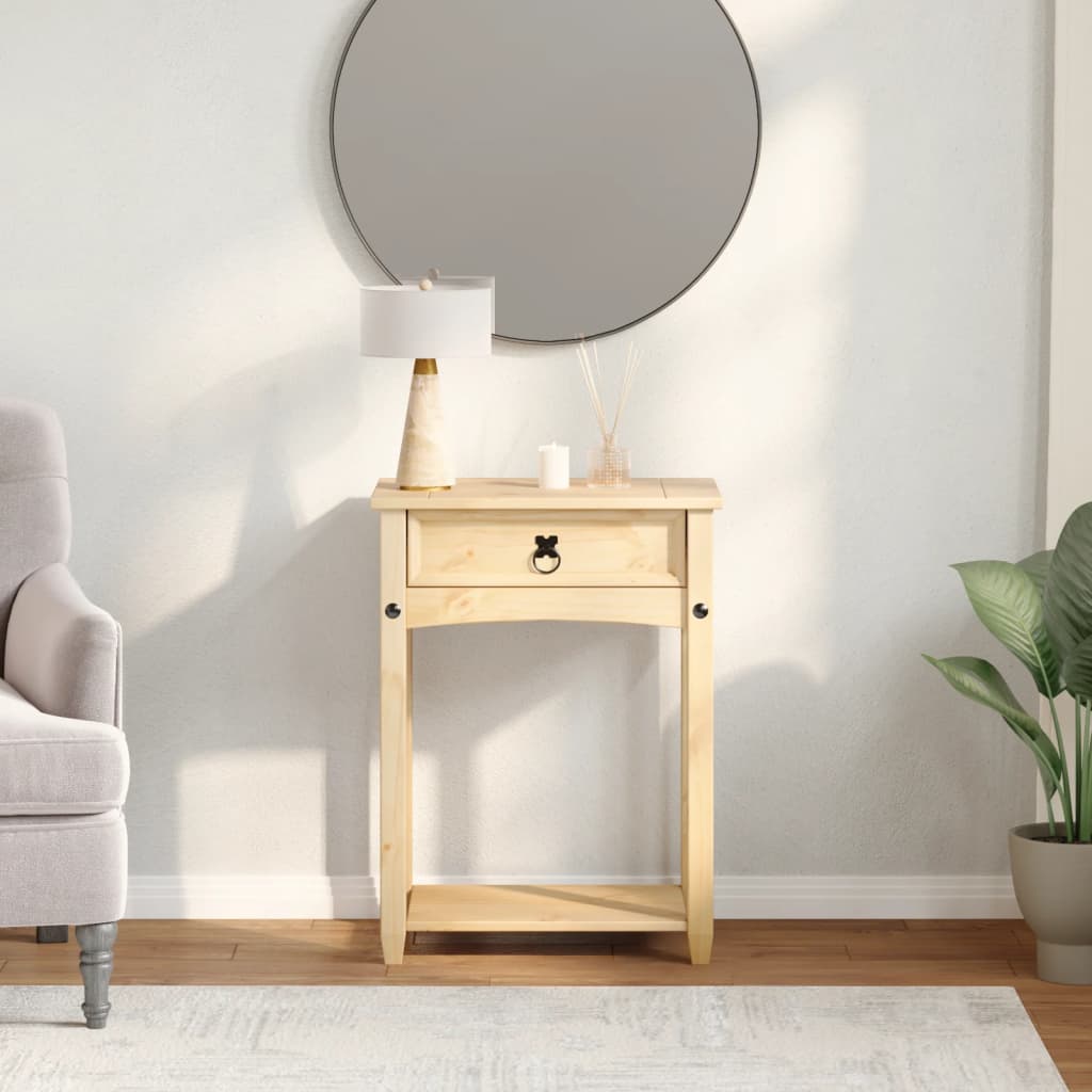 Stolik konsolowy corona 55x35x73 cm lita sosna - number 3.