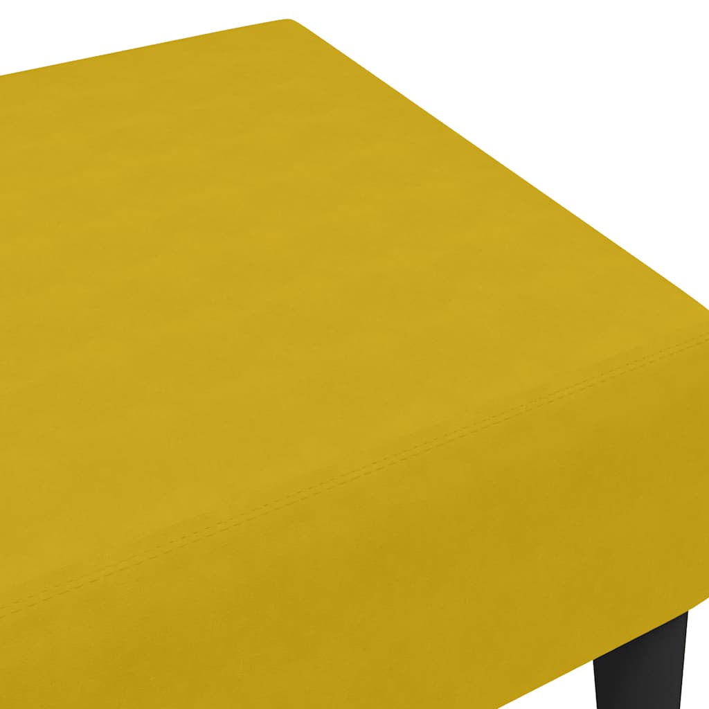 Fotskammel 77x55x31 cm velur - gul, 1 - number 6.