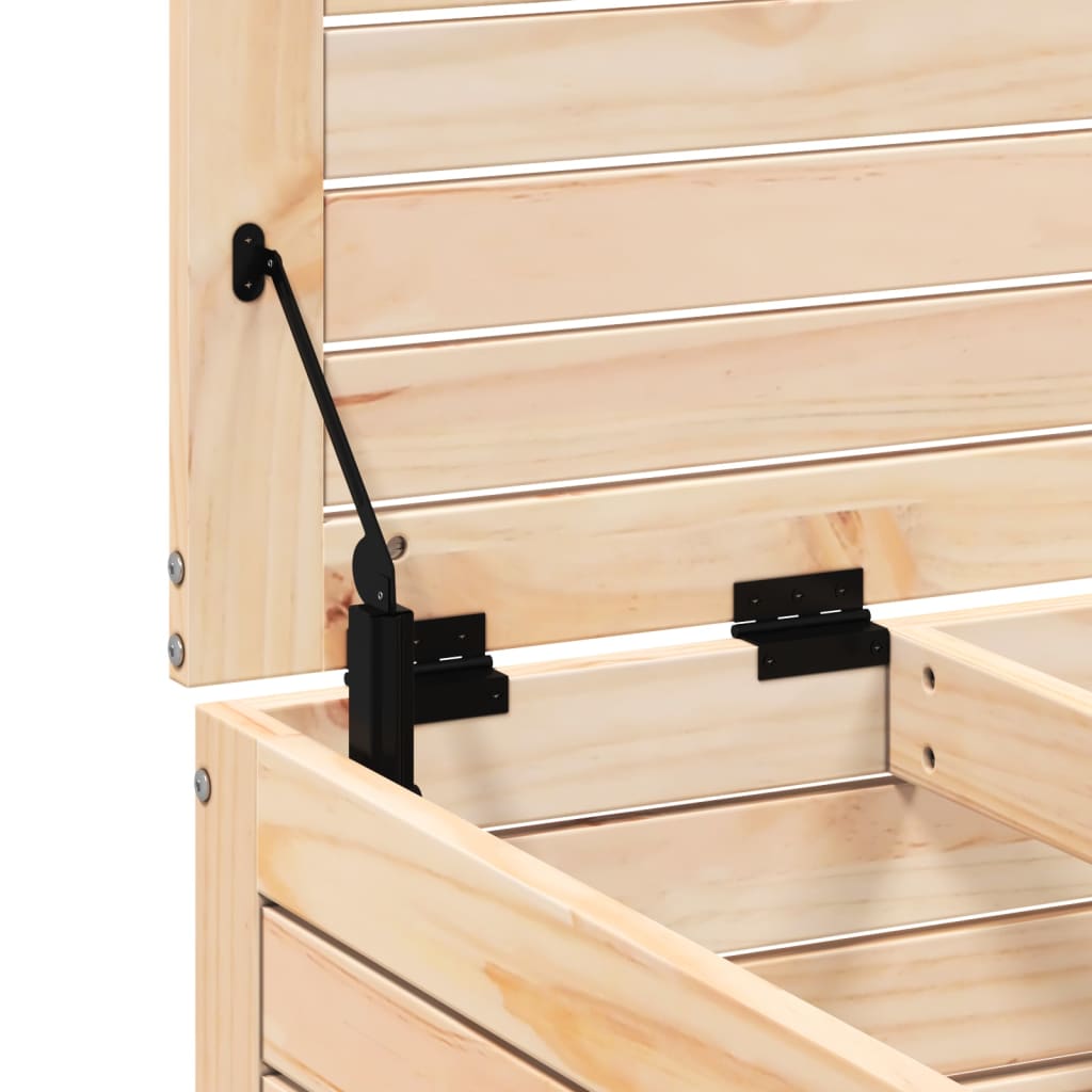 Udendørs med hynde massivt fyrretræ - ubehandlet/antracitgrå, 1, fodskammel - number 8.