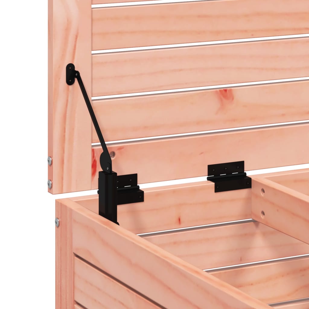 Udendørs fodskammel med hynder massivt douglasgran - number 8.