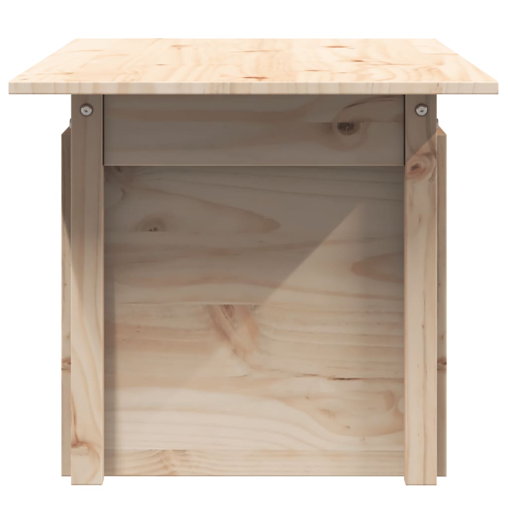 100x50x75 cm massivt fyrretræ - ubehandlet fyrretræ, 1, havebord - number 6.