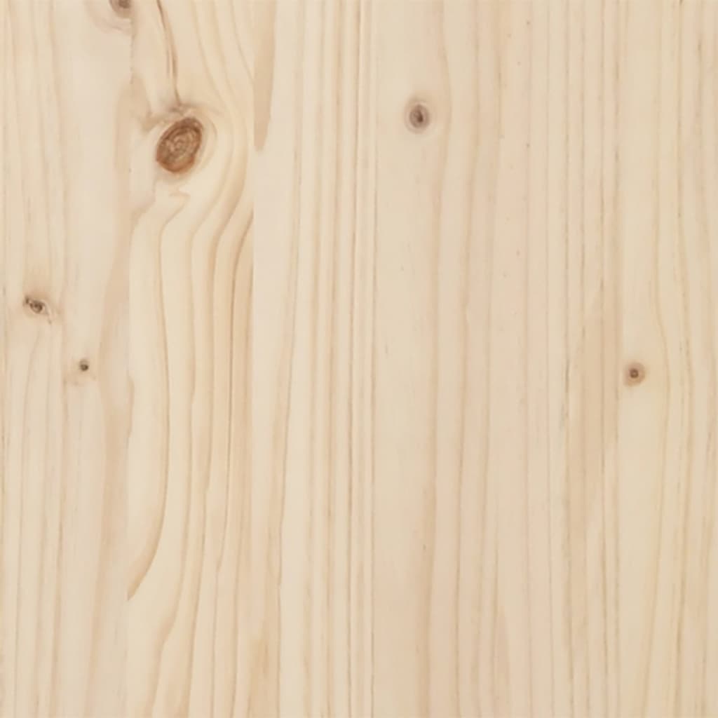 100x50x75 cm massivt fyrretræ - ubehandlet fyrretræ, 1, havebord - number 11.