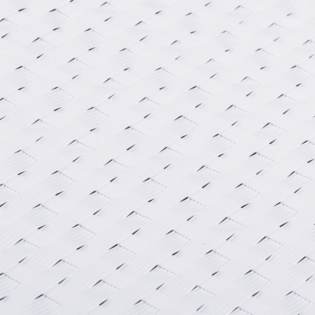 Altanafskærmning polyrattan - hvid, 600 x 90 cm, 1 - number 6.