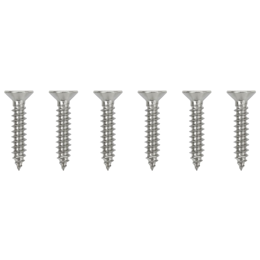 Runde bimini-baser 2 stk. til 26 cm rør rustfrit stål - number 7.