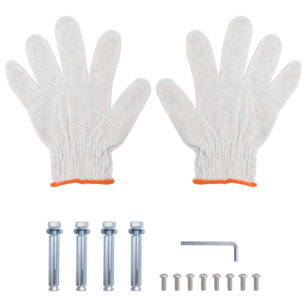 Półka ścienna 50x30x60 cm 2 poziomy stal nierdzewna srebrna - 50 x 30 x 48 cm, 1 - number 10.