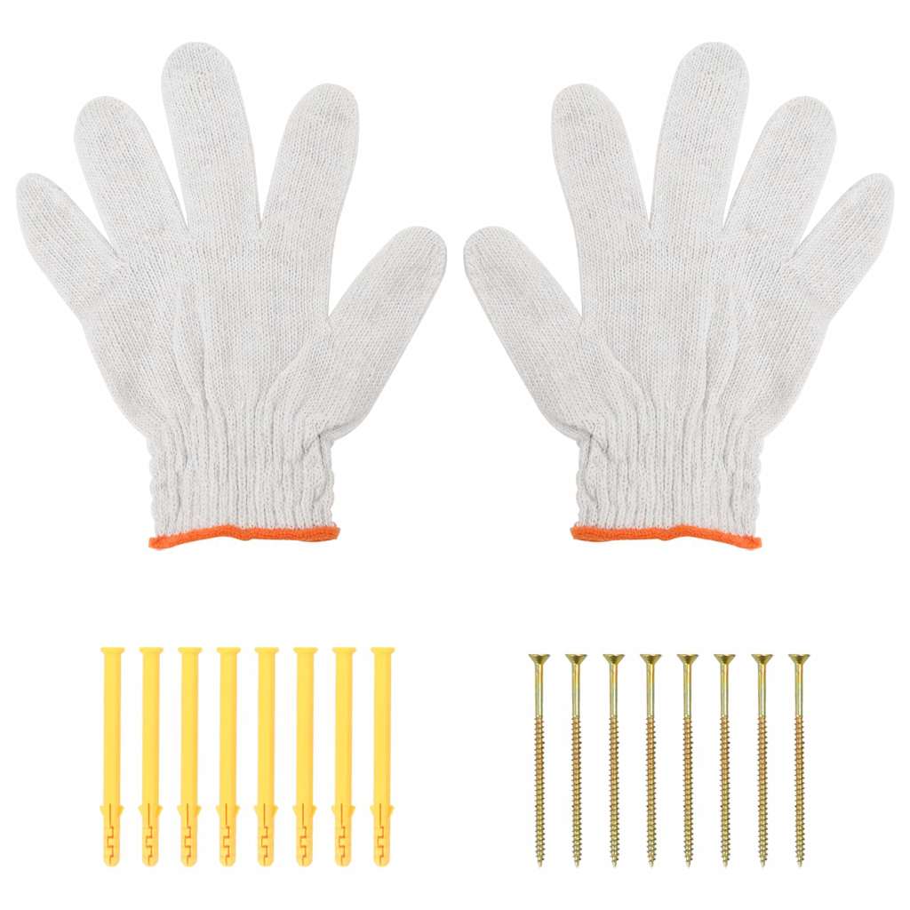 Hyllebrakett 4 stk. 15x2,5x11,5 cm rustfritt stål - svart, 15 x 2,5 x 11,5 cm, 1, x - number 11.