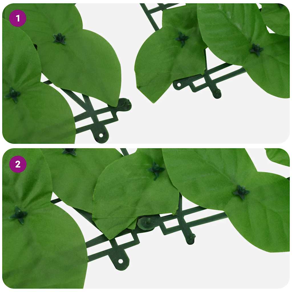 Altanafskærmning grønne blade - grøn, 200 x 75 cm, 1 - number 4.