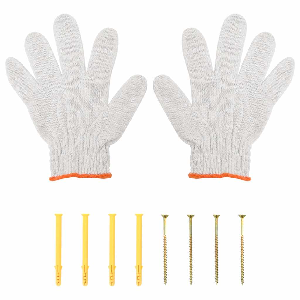 Væghylde rustfrit stål sølvfarvet - 75 x 30 x 31 cm, 1, x - number 8.