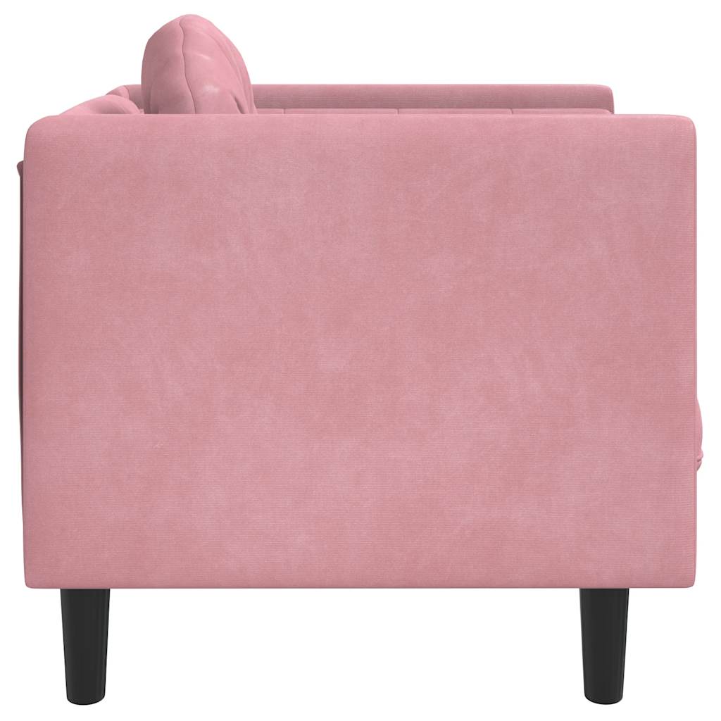 Fotel z poduszką velor pink - pink?, sofa - number 5.