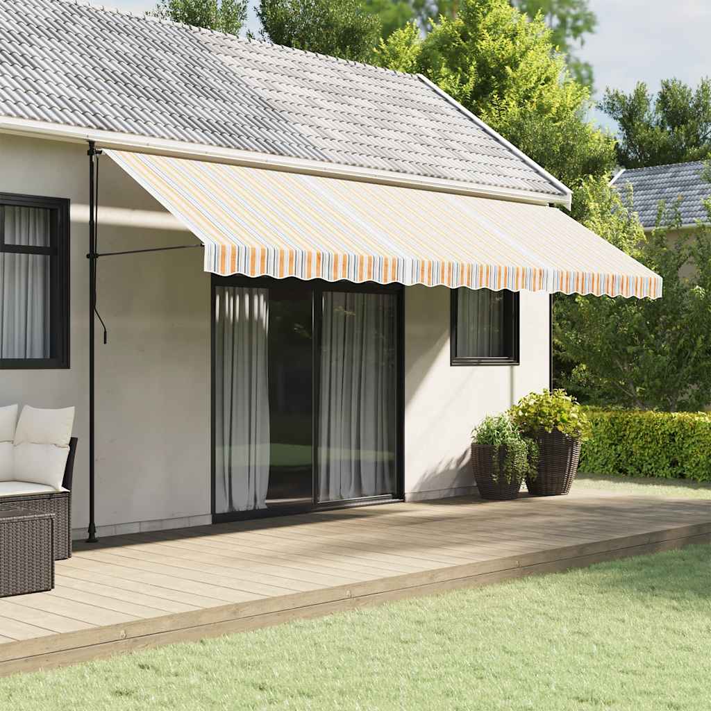 Amice dug 5x3 m striped multi -colored - blue and orange, 500 x 300 cm, 1 - number 1.