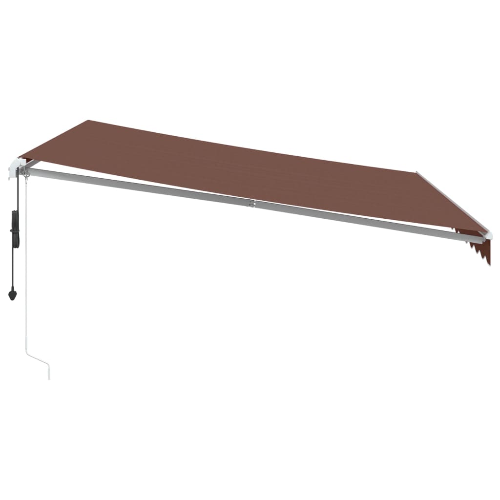 Tenda s led svjetlom 400x350 automatski rad smeđa - bordo i bijela, 450 x 350 cm, 1 - number 5.