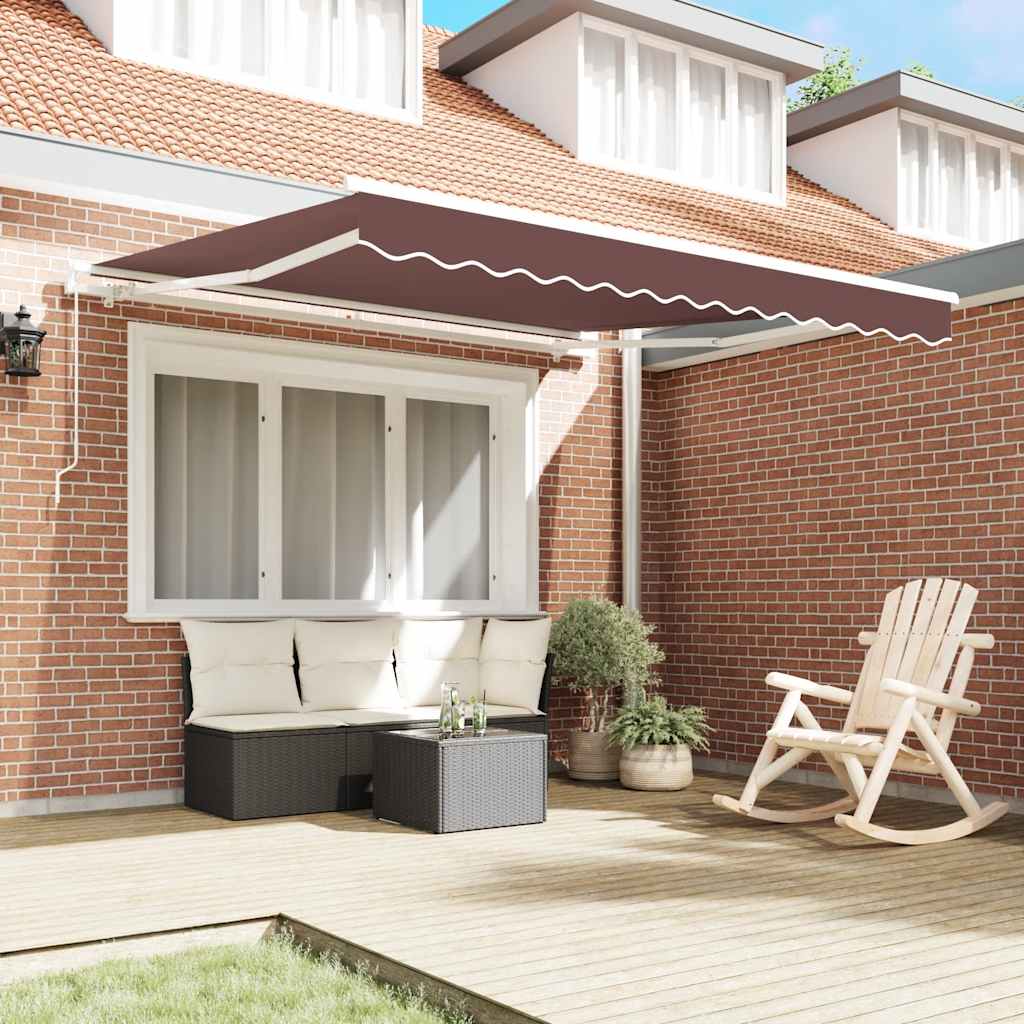 Awning 300x250 cm manual operation - brown, 300 x 250 cm (lxw) - number 3.