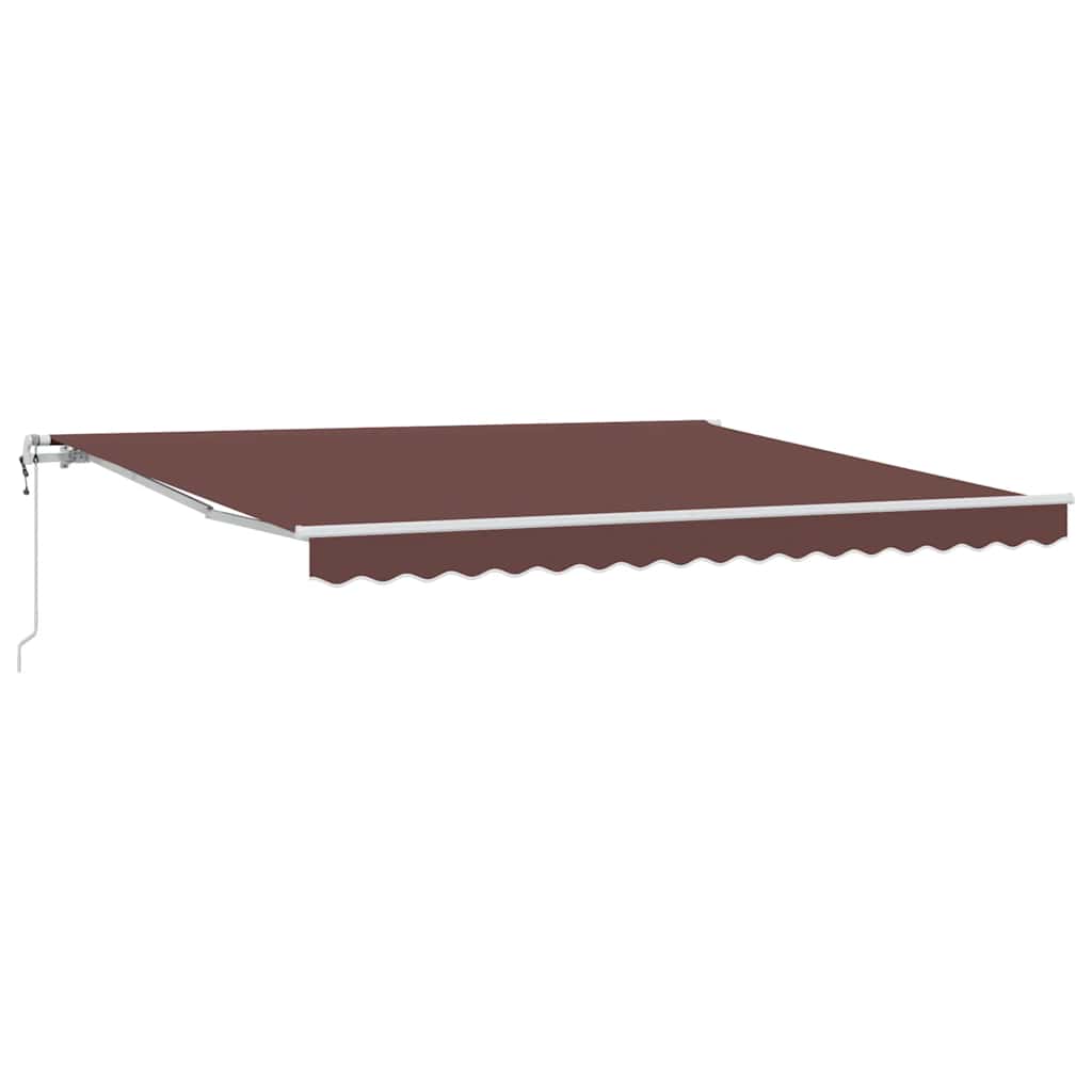 Awning 400x300 cm automatic operation - brown - number 2.