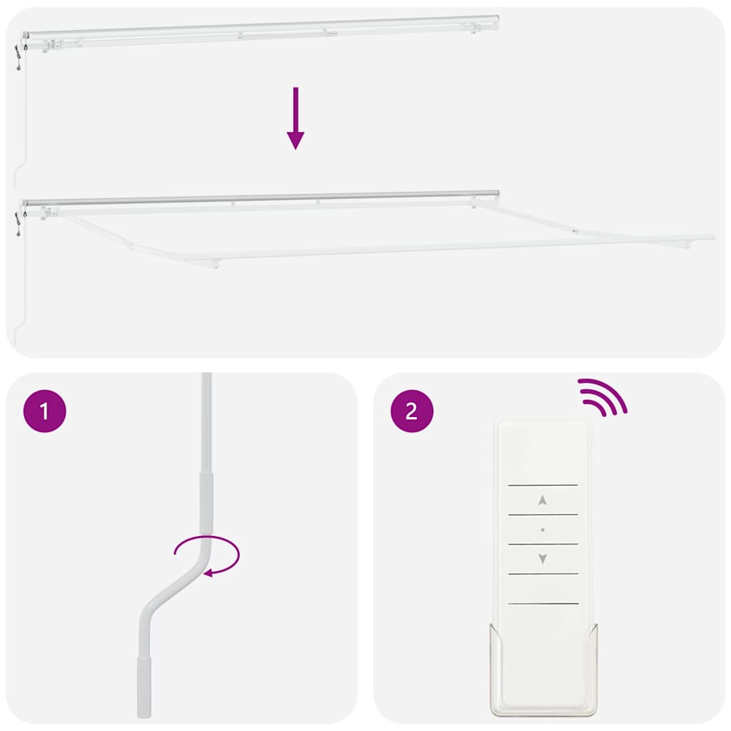 Awning 400x300 cm automatic operation - brown - number 8.