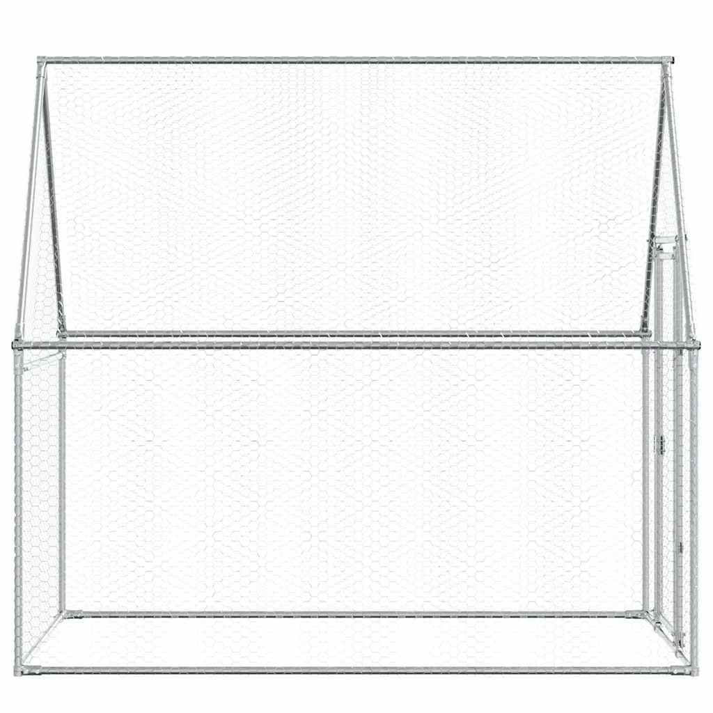 Poulailler en acier galvanisé gris - 200 x 100 x 190 cm, 1 - number 7.